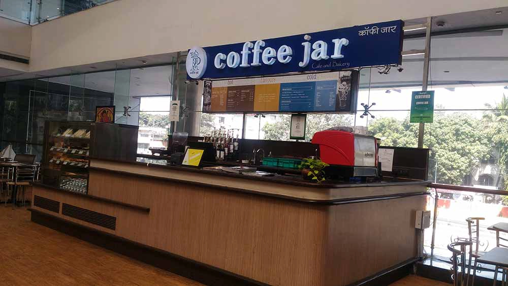 coffee jar at Kumar Pacific Mall